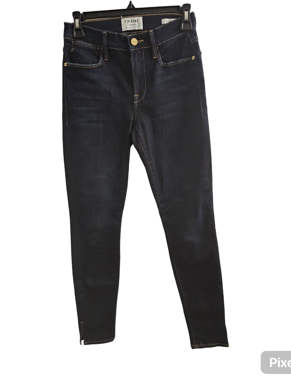 FRAME Le High Skinny Jeans Womens Size 25 Dark Wash High Rise Stretch Denim